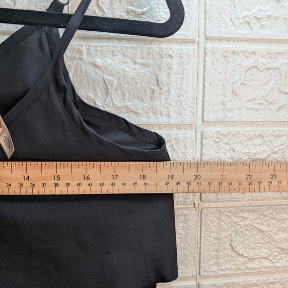 204.indygena Black Asymmetrical Sleeveless Dress - Picture 5 of 8